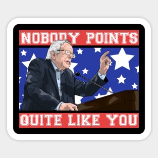 Nobody Points like Bernie Sticker